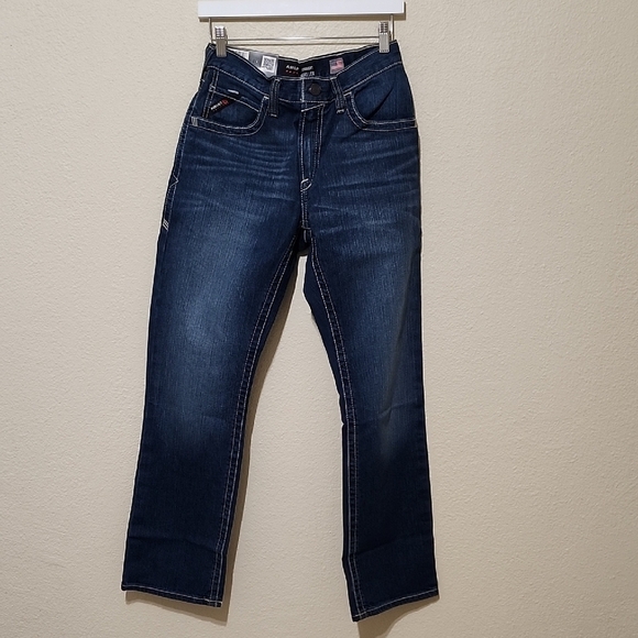 Ariat Other - Ariat Blue and Cream Straight Jeans with Classic Indigo Style